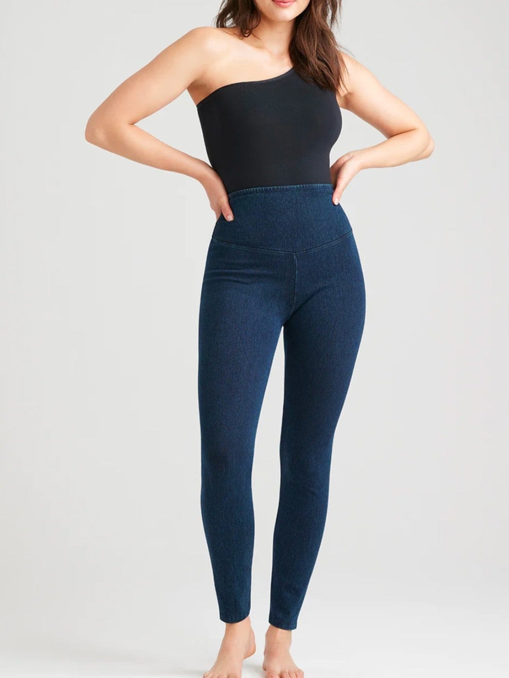 High-Waist Dark Wash Jeggings for Women
